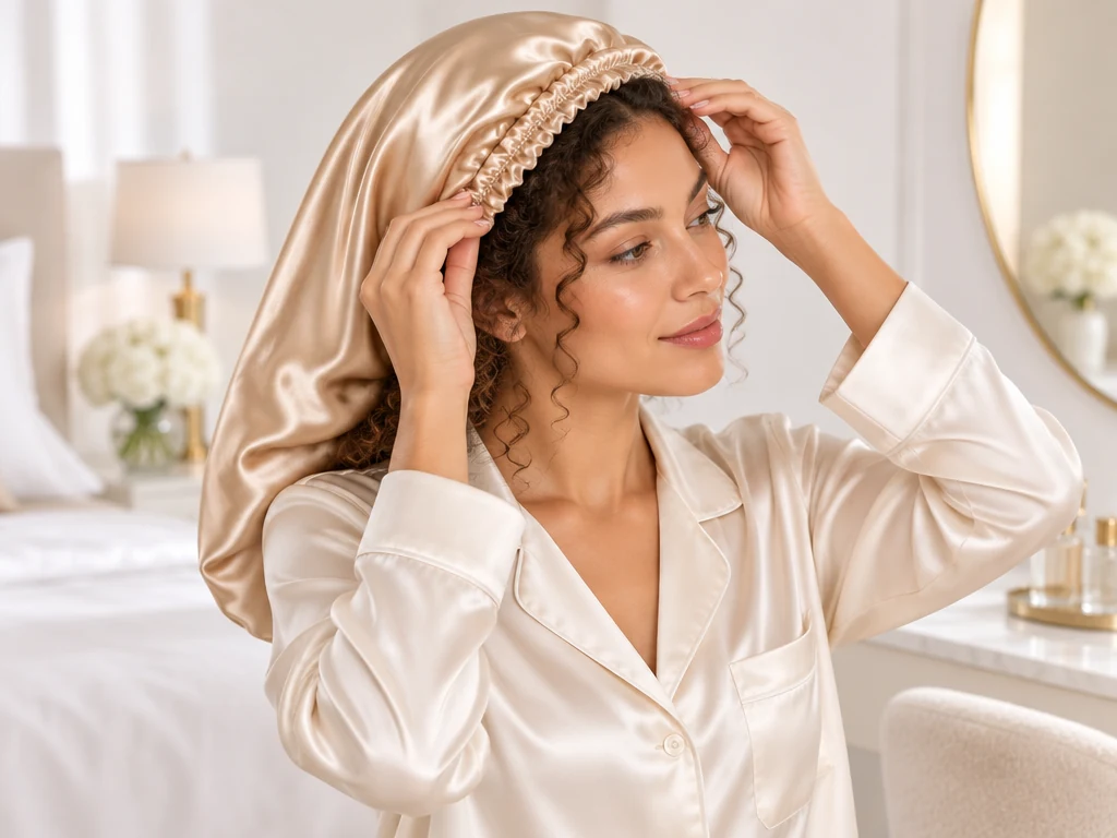 Gather Your Curls Gently Before Bed